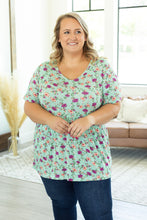 Load image into Gallery viewer, Sarah Ruffle Top - Mint Floral