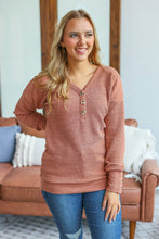 Load image into Gallery viewer, Brittney Button Sweater - Terra Cotta