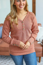 Load image into Gallery viewer, Brittney Button Sweater - Terra Cotta