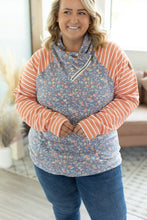 Load image into Gallery viewer, Classic Zoey ZipCowl Sweatshirt - Periwinkle Pattern Mix