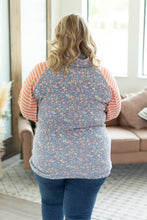 Load image into Gallery viewer, Classic Zoey ZipCowl Sweatshirt - Periwinkle Pattern Mix