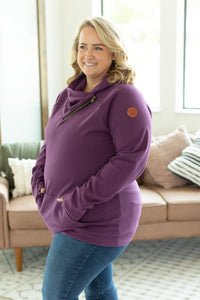 Classic Zoey ZipCowl Sweatshirt - Purple