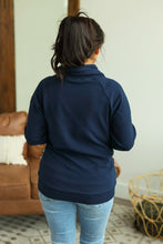 Load image into Gallery viewer, Classic ZipCowl Sweatshirt - Navy