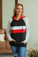 Load image into Gallery viewer, Ryan Hoodie - Red and Black