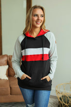Load image into Gallery viewer, Ryan Hoodie - Red and Black