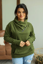 Load image into Gallery viewer, Classic ZipCowl Sweatshirt - Olive
