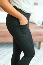 Load image into Gallery viewer, Athleisure Leggings - Black Leopard