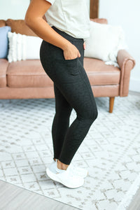 Athleisure Leggings - Black Leopard
