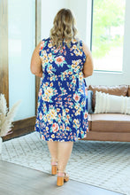 Load image into Gallery viewer, Kelsey Tank Dress - Navy Tropical