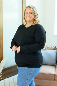 Kayla Lightweight Pullover - Black