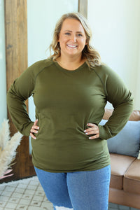 Kayla Lightweight Pullover - Olive