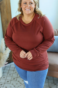 Kayla Lightweight Pullover - Rust