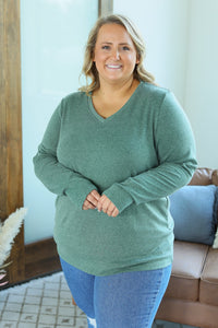 Leah Long Sleeve Top - Green