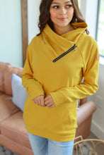 Load image into Gallery viewer, Classic ZipCowl Sweatshirt - Mustard