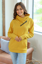Load image into Gallery viewer, Classic ZipCowl Sweatshirt - Mustard