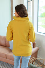 Load image into Gallery viewer, Classic ZipCowl Sweatshirt - Mustard