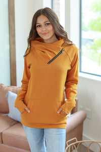 Classic ZipCowl Sweatshirt - Camel