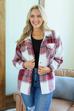 Load image into Gallery viewer, Norah Plaid Shacket - Red and Navy Mix