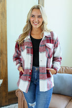 Load image into Gallery viewer, Norah Plaid Shacket - Red and Navy Mix