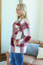 Load image into Gallery viewer, Norah Plaid Shacket - Red and Navy Mix