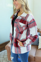 Load image into Gallery viewer, Norah Plaid Shacket - Red and Navy Mix