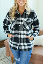 Load image into Gallery viewer, Norah Plaid Shacket - Classic Black and White