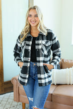 Load image into Gallery viewer, Norah Plaid Shacket - Classic Black and White
