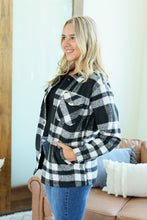 Load image into Gallery viewer, Norah Plaid Shacket - Classic Black and White