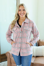 Load image into Gallery viewer, Norah Plaid Shacket - Pink and Grey