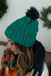 Morgan Micro Braid Beanie - Green
