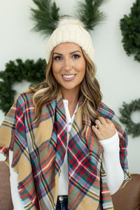 Morgan Micro Braid Beanie - Cream