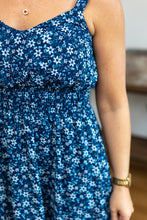 Load image into Gallery viewer, Cassidy Midi Dress - Blue Floral Mix