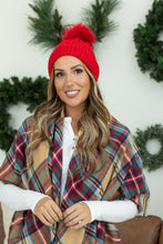 Load image into Gallery viewer, Bella Braid Beanie - Red