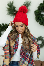 Load image into Gallery viewer, Bella Braid Beanie - Red