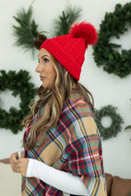 Load image into Gallery viewer, Bella Braid Beanie - Red