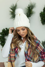 Load image into Gallery viewer, Morgan Micro Braid Beanie - White
