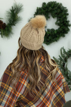 Load image into Gallery viewer, Bella Braid Beanie - Cream