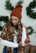 Load image into Gallery viewer, Bella Braid Beanie - Rust