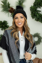 Load image into Gallery viewer, Morgan Micro Braid Beanie - Black