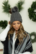 Load image into Gallery viewer, Morgan Micro Braid Beanie - Charcoal