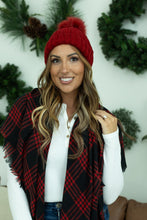 Load image into Gallery viewer, Morgan Micro Braid Beanie - Red