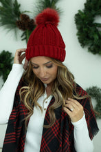 Load image into Gallery viewer, Morgan Micro Braid Beanie - Red