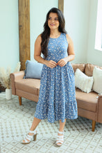 Load image into Gallery viewer, Bailey Dress - Denim Blue Floral
