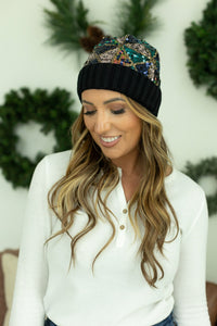 Sparkle Beanie - Black