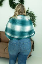Load image into Gallery viewer, Fringe Plaid Scarf - Teal