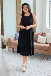 Bailey Dot Dress - Black