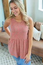 Load image into Gallery viewer, Ruffle Tank - Rose Dash