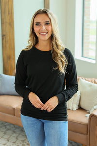 Kayla Lightweight Pullover - Black