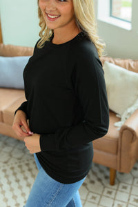 Kayla Lightweight Pullover - Black
