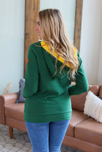 Load image into Gallery viewer, Avery Accent HalfZip Hoodie - Green and Yellow